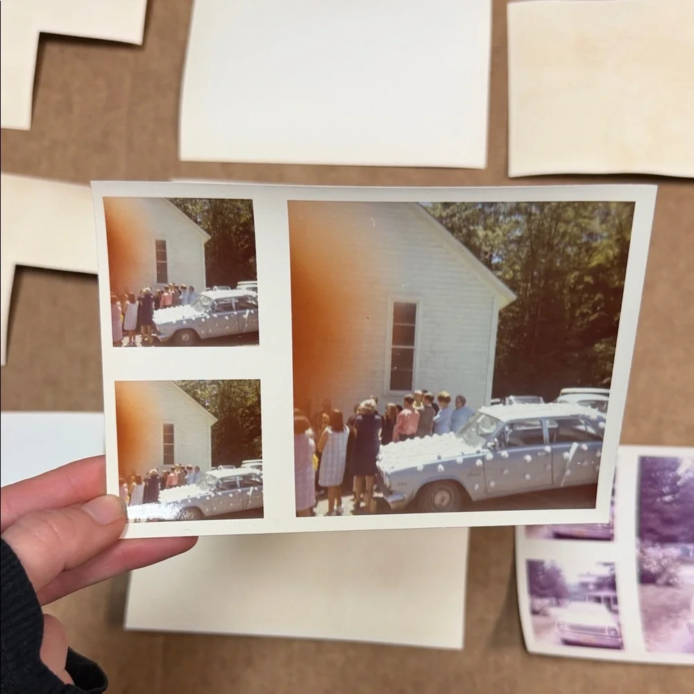 Vintage Photo Collection Display Album Pages